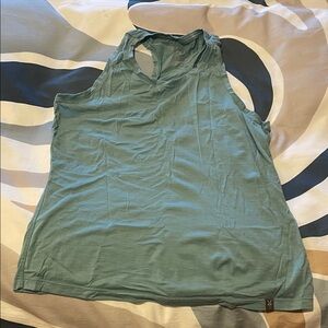 Ibex Women's wool Tank Top in Light green